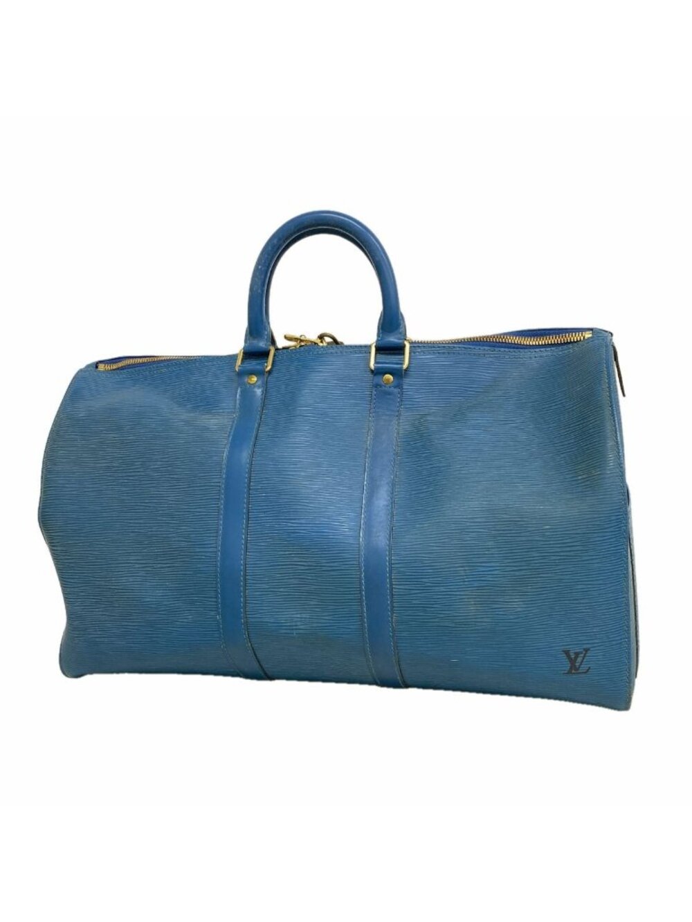 Louis Vuitton Boston Bag Epi Keepall 45 Toledo Blue